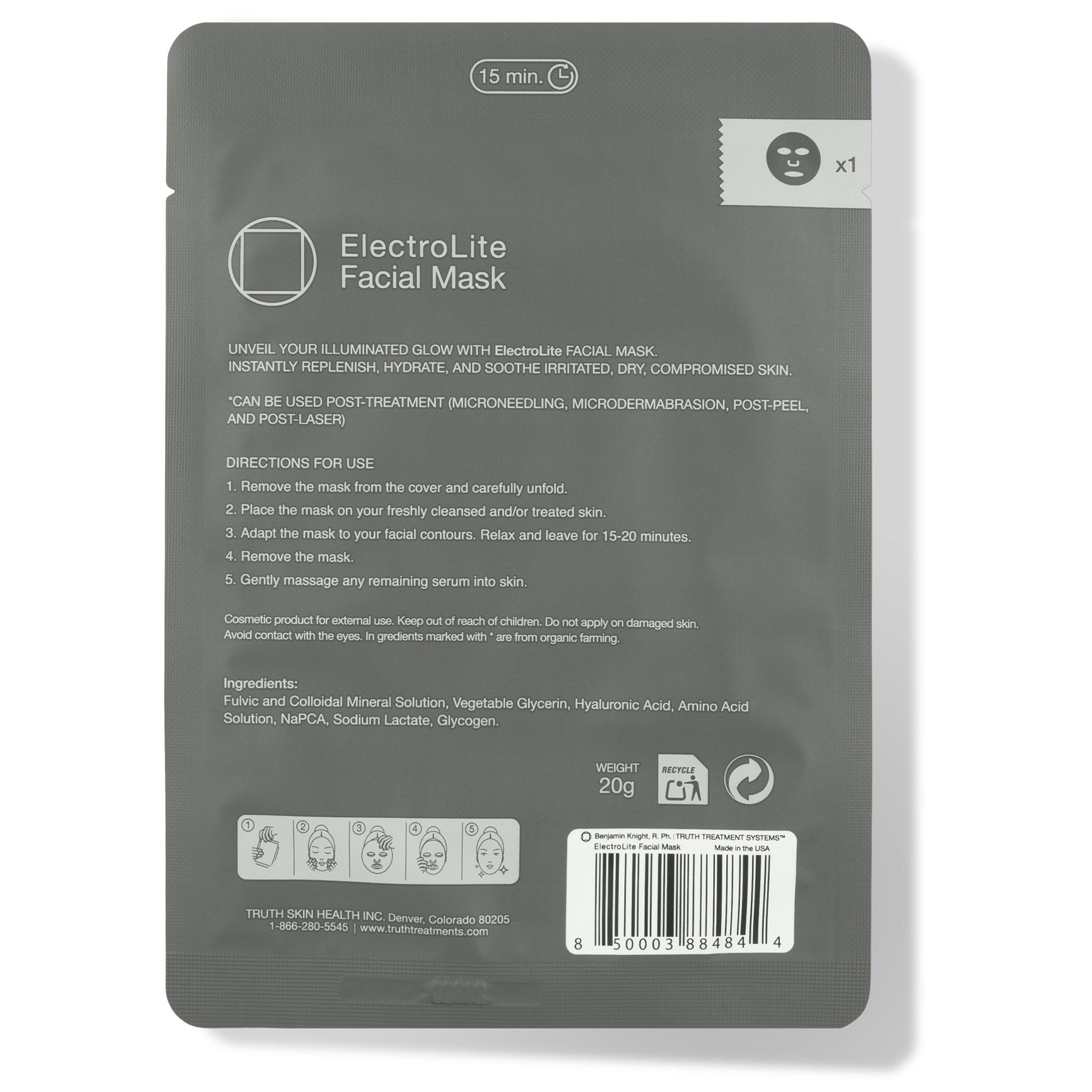 Electrolite Facial Mask (5 Pack)