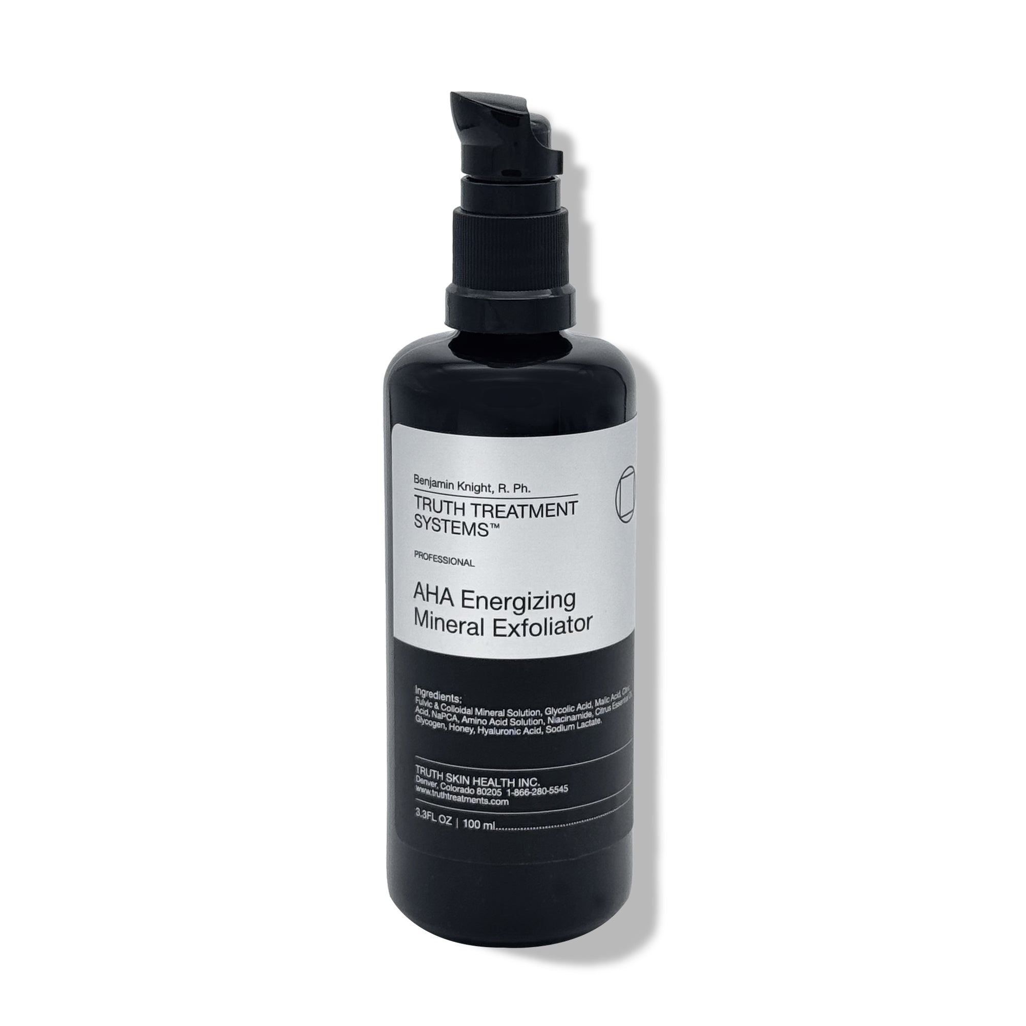 AHA Energizing Mineral Exfoliator + Cotton Pad